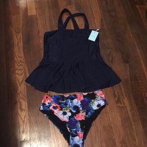 Cupshe tankini bathing suit. NWT. Women’s XL